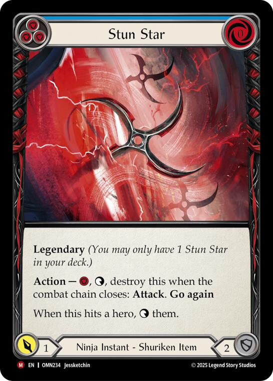 Stun Star (Blue) [OMN234] (Omens of the Third Age)