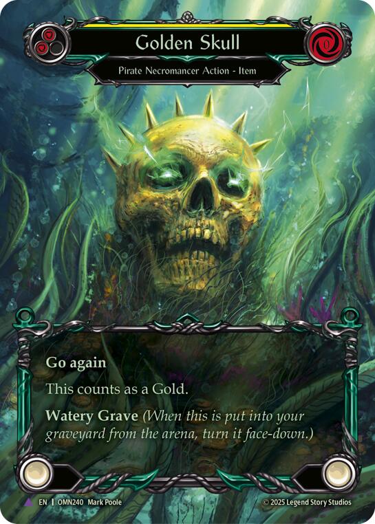 Golden Skull (Yellow) (Marvel) [OMN240] (Omens of the Third Age)  Cold Foil