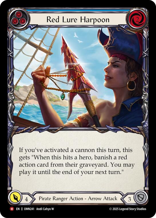 Red Lure Harpoon (Blue) [OMN241] (Omens of the Third Age)  Rainbow Foil