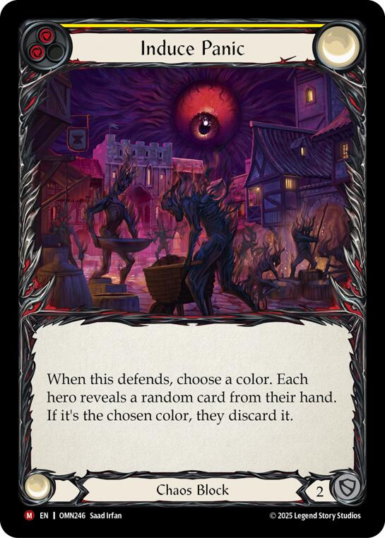 Induce Panic (Yellow) [OMN246] (Omens of the Third Age)