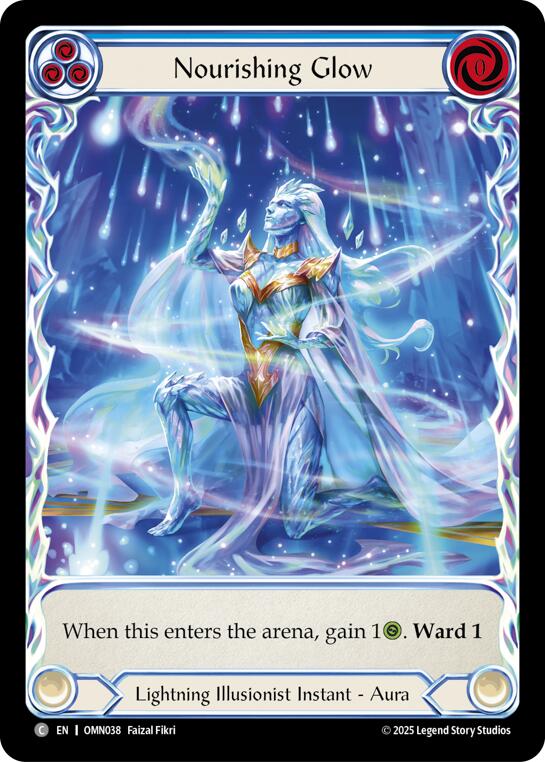 Nourishing Glow (Blue) (Extended Art) [OMN038] (Omens of the Third Age)  Cold Foil