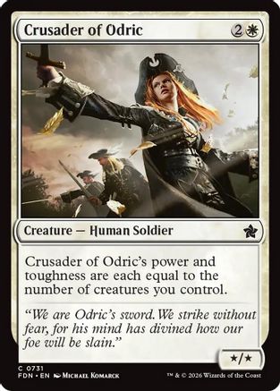 Crusader of Odric (0731) (FDN-731) - Foundations