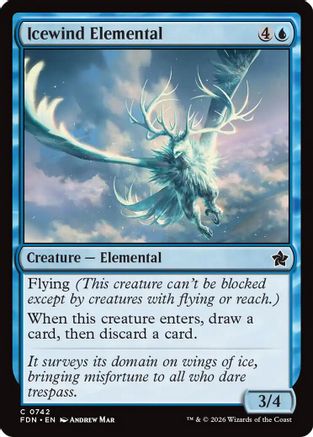 Icewind Elemental (0742) [Foundations]