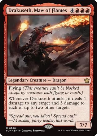 Drakuseth, Maw of Flames (0760) (FDN-760) - Foundations