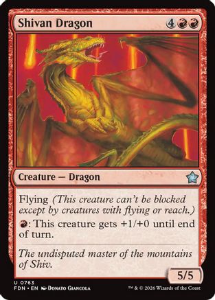 Shivan Dragon (0763) [Foundations]