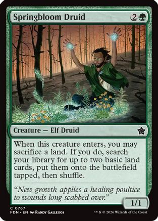Springbloom Druid (0767) [Foundations]