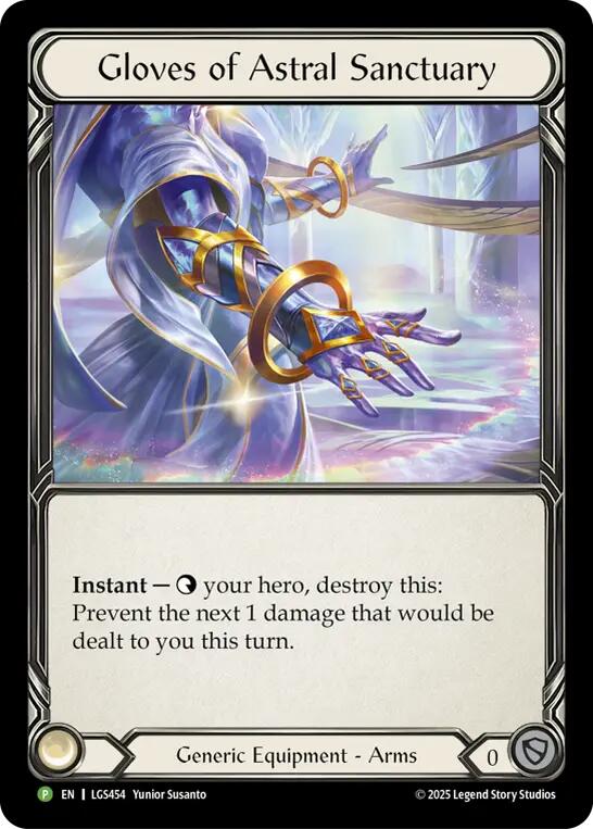 Gloves Of Astral Sanctuary [LGS454] (Promo)  Cold Foil