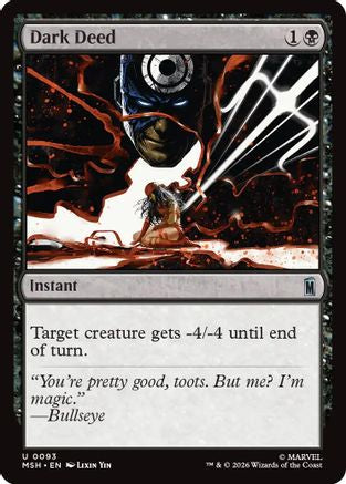 Dark Deed (MSH-093) - Marvel Super Heroes Foil