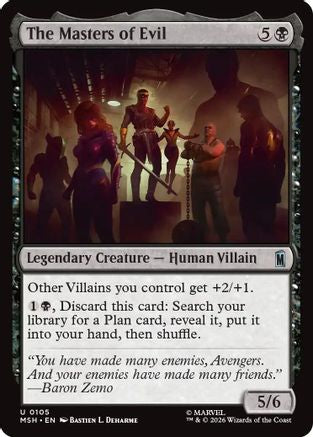The Masters of Evil (MSH-105) - Marvel Super Heroes Foil