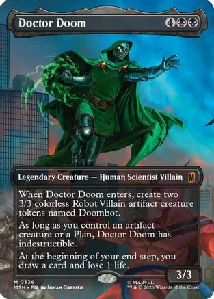 Doctor Doom (Borderless) (336) (MSH-336) - Marvel Super Heroes Foil