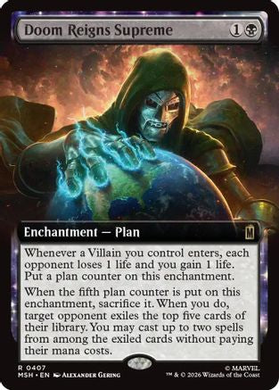 Doom Reigns Supreme (Extended Art) (MSH-407) - Marvel Super Heroes Foil