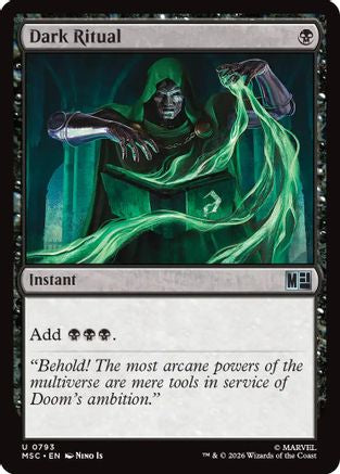 Dark Ritual (MSC-793) - Commander: Marvel Super Heroes Foil
