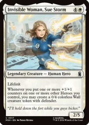 Invisible Woman, Sue Storm (MSH-017) - Marvel Super Heroes