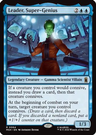 Leader, Super-Genius (MSH-064) - Marvel Super Heroes Foil