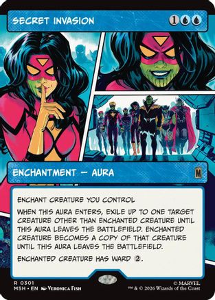 Secret Invasion (Borderless) (MSH-301) - Marvel Super Heroes Foil