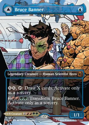 Bruce Banner(Borderless) (0331) (MSH-331) - Marvel Super Heroes Foil
