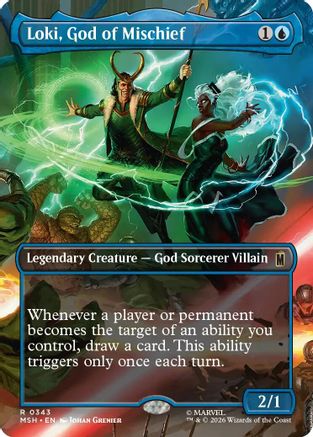 Loki, God of Mischief (Borderless) (MSH-343) - Marvel Super Heroes