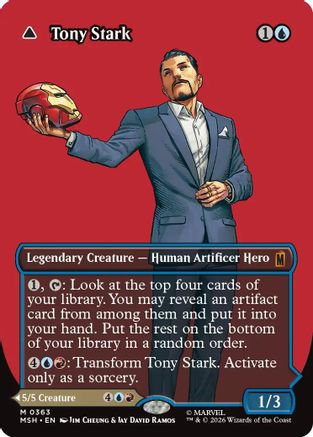 Tony Stark (Borderless) (0363) (MSH-363) - Marvel Super Heroes Foil