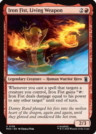 Iron Fist, Living Weapon (MSH-138) - Marvel Super Heroes
