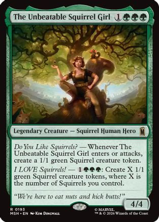 The Unbeatable Squirrel Girl (MSH-193) - Marvel Super Heroes Foil