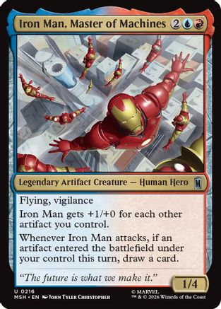 Iron Man, Master of Machines (MSH-216) - Marvel Super Heroes Foil