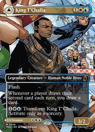 King T'Challa (Borderless) (0346) (MSH-346) - Marvel Super Heroes Foil