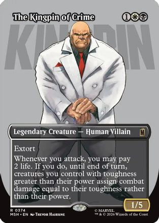 The Kingpin of Crime (Borderless) (0374) (MSH-374) - Marvel Super Heroes Foil