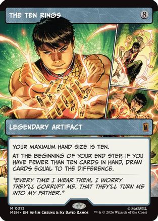 The Ten Rings (Borderless) (MSH-313) - Marvel Super Heroes Foil