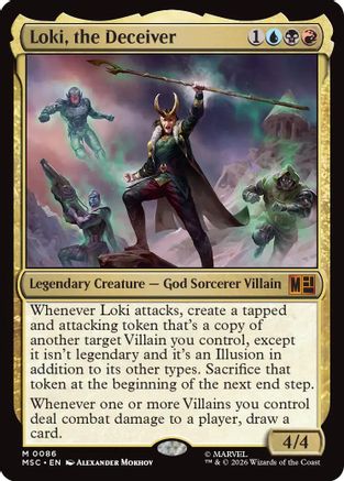 Loki, the Deceiver (MSC-086) - Commander: Marvel Super Heroes
