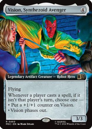 Vision, Synthezoid Avenger (Extended Art) (MSC-460) - Commander: Marvel Super Heroes Foil