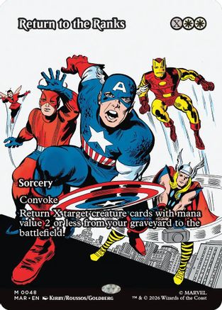 Return to the Ranks (Borderless) (MAR-048) - Marvel Universe Eternal-Legal