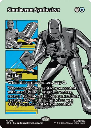 Simulacrum Synthesizer (Borderless) (MAR-061) - Marvel Universe Eternal-Legal