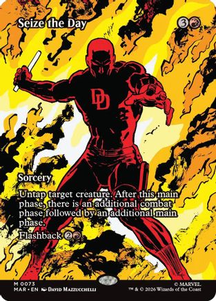 Seize the Day (Borderless) (MAR-073) - Marvel Universe Eternal-Legal Foil