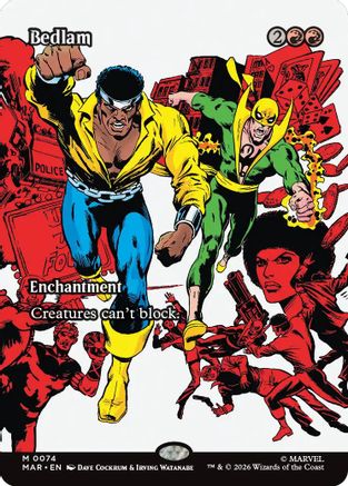 Bedlam (Borderless) (MAR-074) - Marvel Universe Eternal-Legal Foil