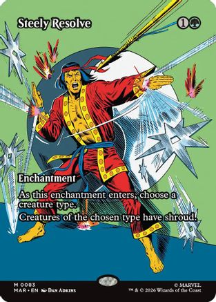 Steely Resolve (Borderless) (MAR-083) - Marvel Universe Eternal-Legal