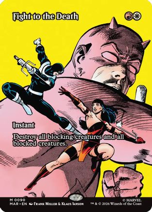 Fight to the Death (Borderless) (MAR-090) - Marvel Universe Eternal-Legal Foil