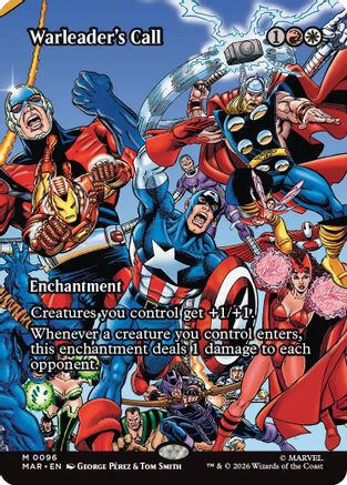Warleader's Call (Borderless) (MAR-096) - Marvel Universe Eternal-Legal