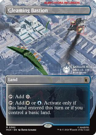 Gleaming Bastion (Borderless) (MSH-382) - Marvel Super Heroes Foil
