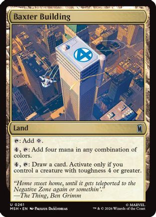 Baxter Building (MSH-261) - Marvel Super Heroes Foil