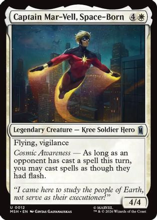 Captain Mar-Vell, Space-Born (MSH-012) - Marvel Super Heroes Foil