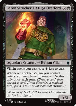 Baron Strucker, HYDRA Overlord (Surge Foil) (MSH-446) - Marvel Super Heroes Foil