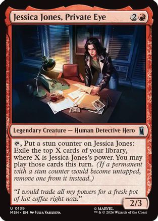 Jessica Jones, Private Eye (MSH-139) - Marvel Super Heroes Foil