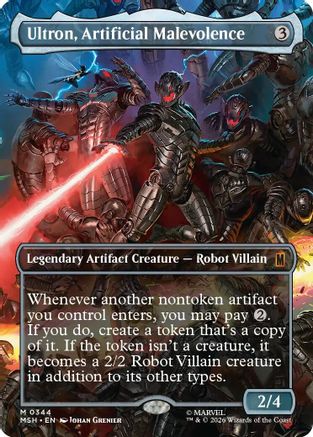 Ultron, Artificial Malevolence (Borderless) (0344) (MSH-344) - Marvel Super Heroes