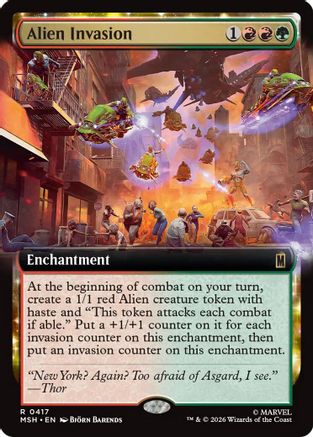 Alien Invasion (Extended Art) (MSH-417) - Marvel Super Heroes Foil