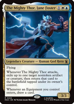The Mighty Thor, Jane Foster (MSH-222) - Marvel Super Heroes