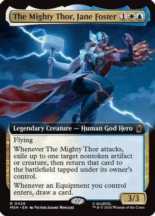 The Mighty Thor, Jane Foster (Extended Art) (MSH-420) - Marvel Super Heroes