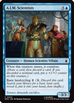 A.I.M. Scientists (MSH-044) - Marvel Super Heroes Foil