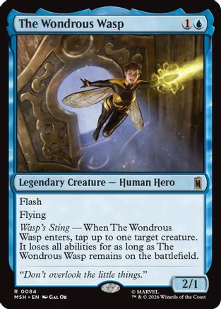 The Wondrous Wasp (MSH-084) - Marvel Super Heroes Foil