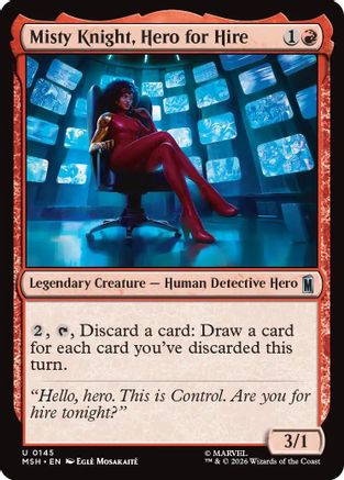 Misty Knight, Hero for Hire (MSH-145) - Marvel Super Heroes Foil