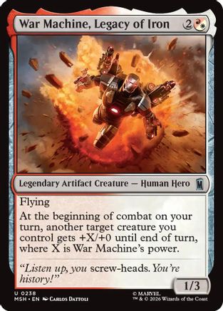 War Machine, Legacy of Iron (MSH-238) - Marvel Super Heroes